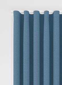 Vadain Staba gordijn - Washed Blue met Wave plooi