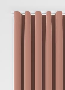 Vadain Nias gordijn - Vintage Pink met Wave plooi
