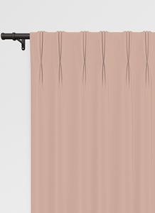 Vadain Renica gordijn - Dusty Pink met Driedubbele plooi