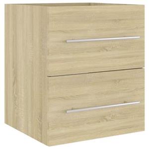 vidaXL Badezimmer-Set Waschbeckenunterschrank Sonoma-Eiche 41x38,5x48 cm Spanplatte