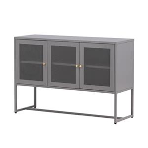 Nest living Sita metalen dressoir grijs - 120 x 80 cm