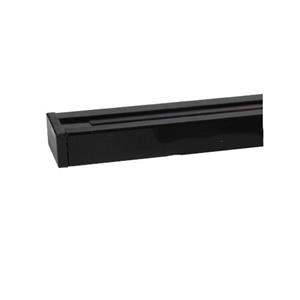 BES LED Spanningsrail - Aigi - 1 Fase - Opbouw - Aluminium - Zwart - 1 Meter