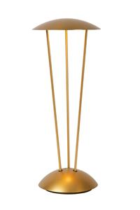 Lucide LED Akku Tischleuchte Renee in Gold 2,2W 212lm IP54
