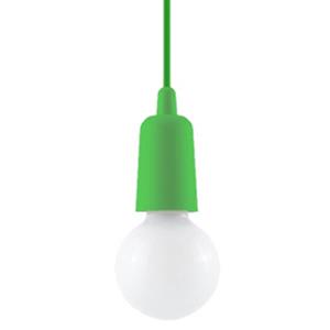 SL.0581 Pendelleuchte diego 1 grün l: 9, b: 9, h: 90, Fassung E27, dimmbar - Sollux