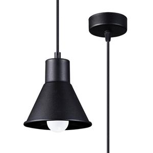 SOLLUX SL.0985 Pendelleuchte TALEJA 1 schwarz E27 L: 14cm, B: 14cm, H: 120cm, 40W, dimmbar