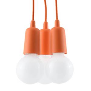 SL.0585 Pendelleuchte diego 3 orange l: 16, b: 16, h: 90, Fassung E27, dimmbar - Sollux