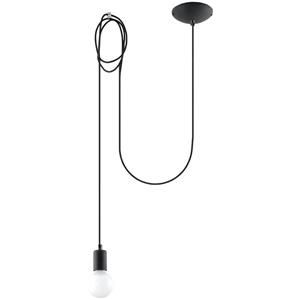 SL.0369 Pendelleuchte edison 1 schwarz l: 30, b: 30, h: 30cm, Fassung E27, dimmbar - Sollux