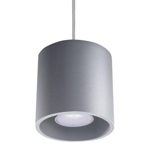 Sollux - SL.0052 Pendelleuchte orbis 1 grau l: 10, b: 10, h: 80, Fassung GU10, dimmbar