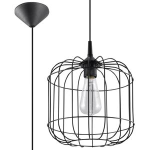 SL.0296 Pendelleuchte Celta schwarz l: 25, b: 25, h: 100, Fassung E27, dimmbar - Sollux