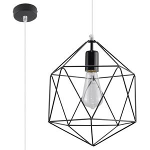 Sollux - SL.0291 Pendelleuchte Gaspare schwarz l: 25, b: 25, h: 100, Fassung E27, dimmbar