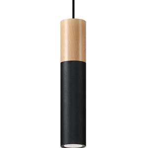 Sollux - SL.0632 Pendelleuchte pablo schwarz l: 8, b: 8, h: 100, Fassung GU10, dimmbar