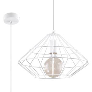 SOLLUX SL.0293 Pendelleuchte Umberto weiß L: 33, B: 33, H: 100, Fassung E27, dimmbar