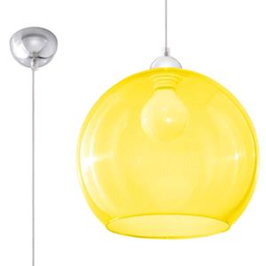 SL.0252 Pendelleuchte ball gelb l: 30, b: 30, h: 80, Fassung E27, dimmbar - Sollux