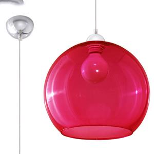 SL.0253 Pendelleuchte ball rot l: 30, b: 30, h: 80, Fassung E27, dimmbar - Sollux