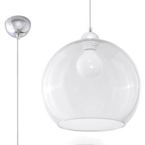 SL.0248 Pendelleuchte ball transparent l: 30, b: 30, h: 80, Fassung E27, dimmbar - Sollux