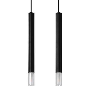 Sollux - SL.0961 Pendelleuchte wezyr 2 schwarz l: 30cm, b: 6cm, h: 120cm, G9/40W, dimmbar
