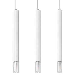 Sollux - SL.0959 Pendelleuchte wezyr 3 weiß l: 45cm, b: 6cm, h: 120cm, G9/40W, dimmbar