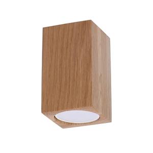 Sollux - SL.1040 Deckenleuchte keke 10 Eiche l: 6cm, b: cm, h: 10cm, GU10/40W, dimmbar