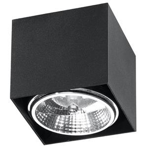SL.0700 Deckenleuchte blake schwarz l: 12, b: 12, h: 11cm, Fassung GU10, dimmbar - Sollux