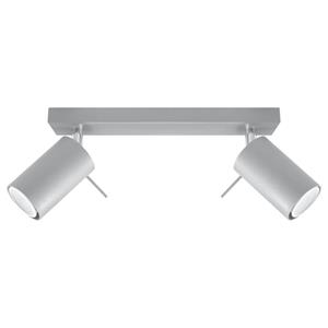 SL.0450 Deckenleuchte ring 2 grau l: 30, b: 8, h: 15, Fassung GU10, dimmbar - Sollux