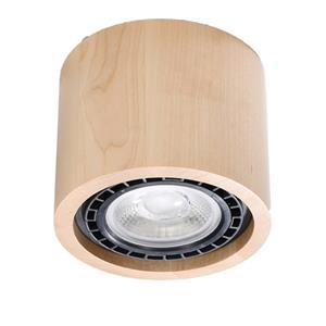 SL.0913 Deckenleuchte basic 1 Holz l: 0, b: 14, h: 10, Fassung GU10, dimmbar - Sollux