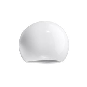 SL.1026 lackierte Wandleuchte globe glanz weiß l: 17cm, b: 13,5cm, h: 14,5cm, E27/40W, dimmbar - Sollux