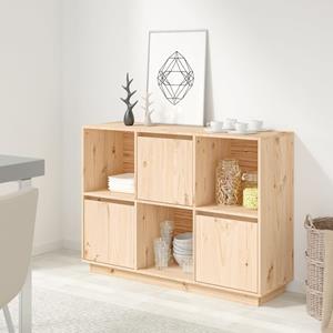 VidaXL Dressoir 110,5x35x80 cm massief grenenhout
