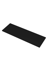 Proline Top afdekplaat gelakt 140 x 3,2 x 46 cm, mat zwart