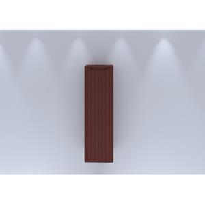 HR badmeubelen Juice Halfhoge Kast - 40x35x130cm - met ronde hoeken - 3D-front - 1 deur - rechtsdraaiend - terra mat 75113174