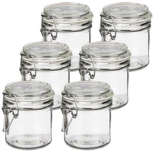 Vivalto Voorraadpotten/bewaarpotten - 10x - Tarro - 250 ml - glas - met beugelsluiting - D11 x H10 cm -