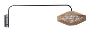 Light & Living Wandlamp Lyra Naturel/Mat Zwart