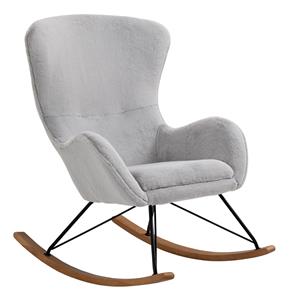 SalesFever Schommelstoel in lammy-look