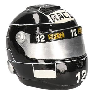 Spaarpot zwarte race helm -