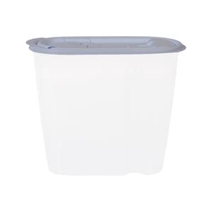 Excellent Houseware Voedselcontainer strooibus - blauw - 1,5 liter - kunststof - 19,5 x 9,5 x 17 cm -