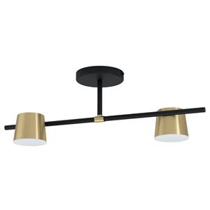 Eglo Stars of Light Zwart met gouden plafondlamp Altamira 2-lichts 39983