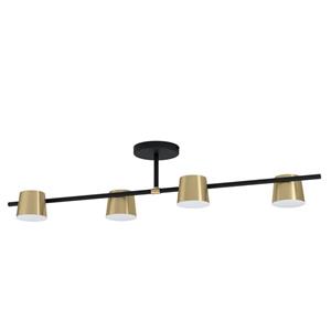 Eglo Stars of Light Zwart met gouden plafondlamp Altamira 4-lichts 39984