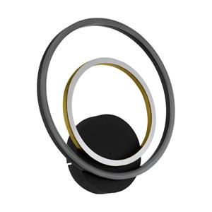 Eglo Stars of Light Wandlamp met ringen Lanacera zwart met goud 390088