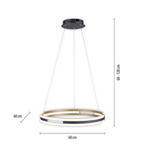 Q-Smart-Home Paul Neuhaus Q-Beluga LED hanglamp, messing