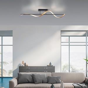 Led Deckenleuchte Q-Swing in Anthrazit und Messing-matt 24W 3100lm - Anthrazit - Q-smart