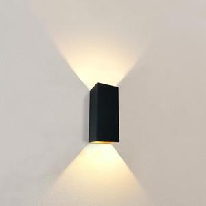 Artdelight Wandlamp Dante 2 XL Zwart - Goud GU10