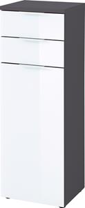 Germania Badkamerkast Pescara 112 cm hoog wit met grafiet