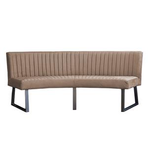 HomingXL Eetkamerbank Ovaal | Geschikt voor ovale tafel 200 cm | stof Element beige 06