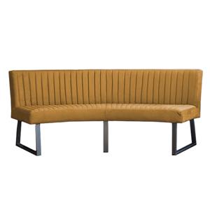 HomingXL Eetkamerbank Ovaal | Geschikt voor ovale tafel 200 cm | stof Element goud 08