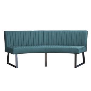 HomingXL Eetkamerbank Ovaal | Geschikt voor ovale tafel 200 cm | stof Element petrol 14