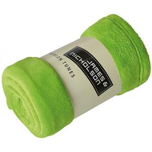 James & Nicholson Microvezel fleece deken lime -