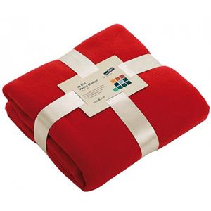 James & Nicholson Fleece deken rood -