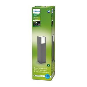 Philips Sokkellamp Arbour Antraciet H40cm 3,8w