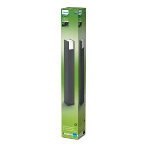 Philips Sokkellamp Arbour Antraciet H77cm 3,8w