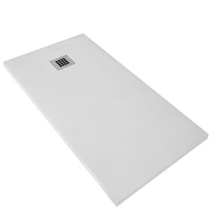 Boss & wessing Douchebak  Renovi 160x90x3 cm Composietsteen Mat Wit