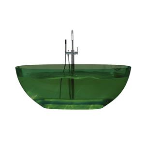 Best Design Vrijstaand Ligbad  170x78x56 cm Resin Transparant Emerald Groen